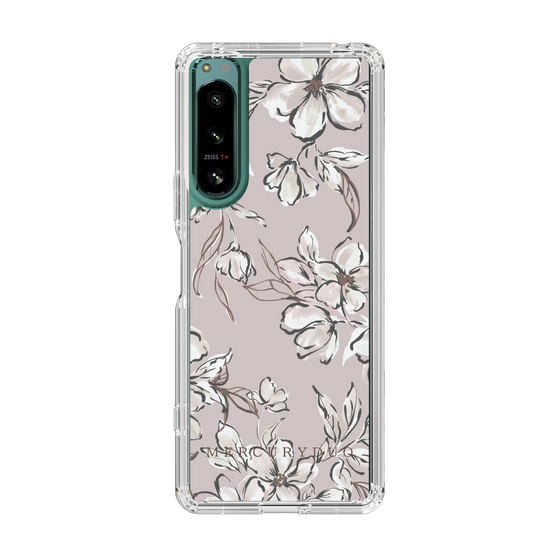 Slim Protection Case［ MERCURYDUO - BotanicalFlower - lilac ］