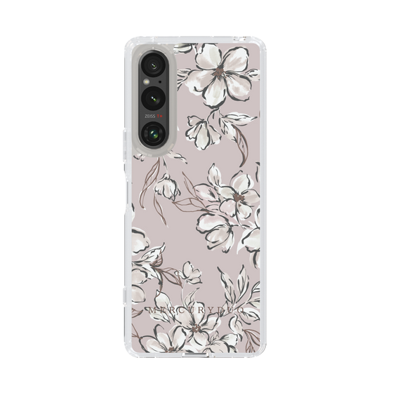 Slim Protection Case［ MERCURYDUO - BotanicalFlower - lilac ］