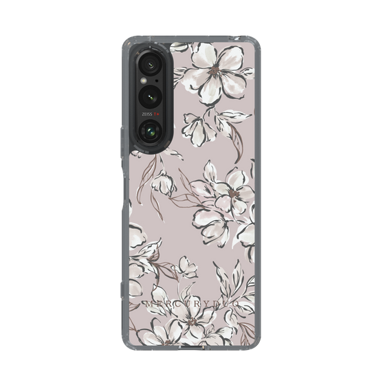 Slim Protection Case［ MERCURYDUO - BotanicalFlower - lilac ］