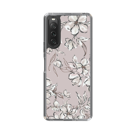 Slim Protection Case［ MERCURYDUO - BotanicalFlower - lilac ］