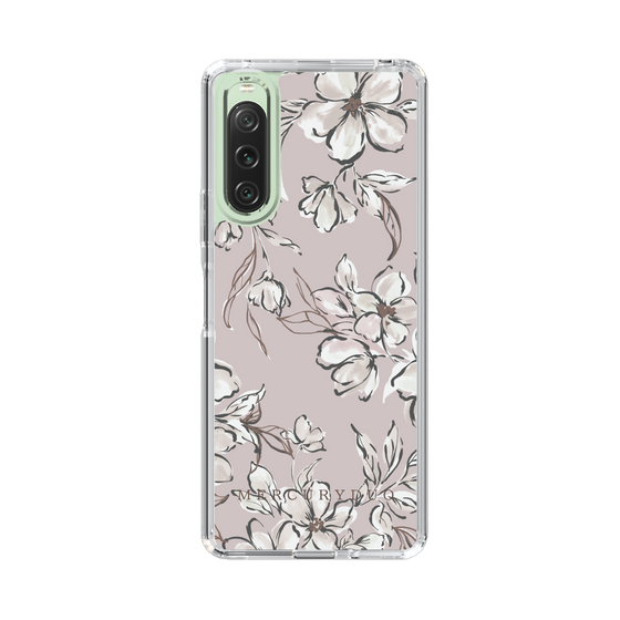 Slim Protection Case［ MERCURYDUO - BotanicalFlower - lilac ］