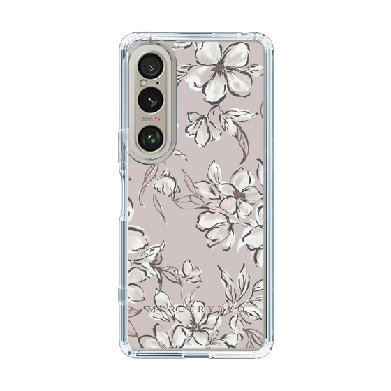 Slim Protection Case［ MERCURYDUO - BotanicalFlower - lilac ］
