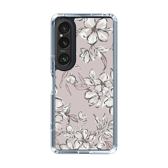 Slim Protection Case［ MERCURYDUO - BotanicalFlower - lilac ］