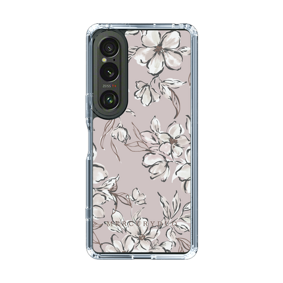 Slim Protection Case［ MERCURYDUO - BotanicalFlower - lilac ］