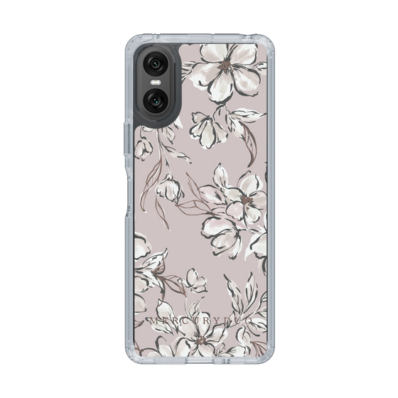 Slim Protection Case［ MERCURYDUO - BotanicalFlower - lilac ］
