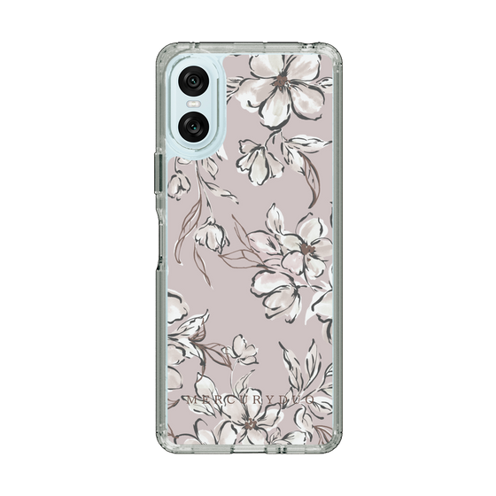 Slim Protection Case［ MERCURYDUO - BotanicalFlower - lilac ］
