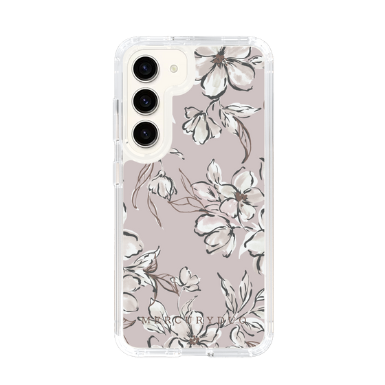 Slim Protection Case［ MERCURYDUO - BotanicalFlower - lilac ］