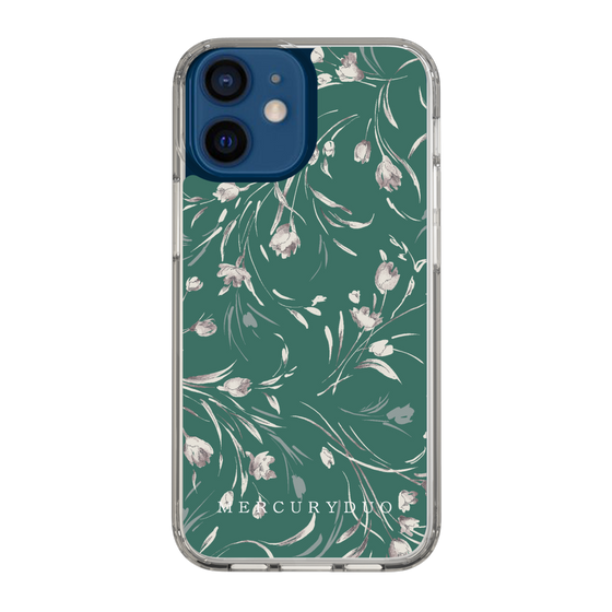 Slim Protection Case［ MERCURYDUO - BotanicalFlower - Green ］