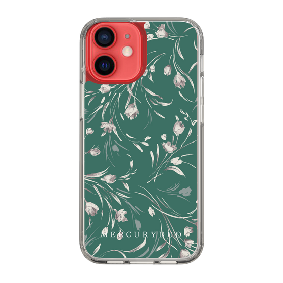 Slim Protection Case［ MERCURYDUO - BotanicalFlower - Green ］