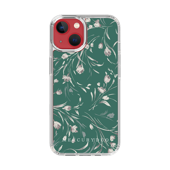 Slim Protection Case［ MERCURYDUO - BotanicalFlower - Green ］