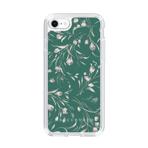 Slim Protection Case［ MERCURYDUO - BotanicalFlower - Green ］