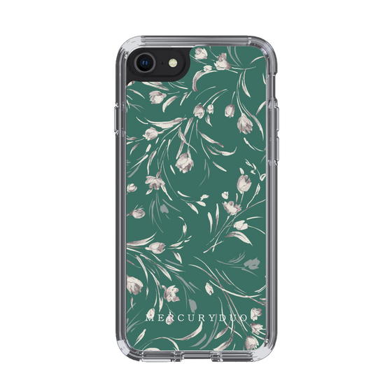 Slim Protection Case［ MERCURYDUO - BotanicalFlower - Green ］