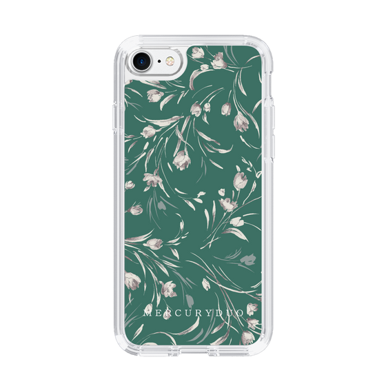 Slim Protection Case［ MERCURYDUO - BotanicalFlower - Green ］