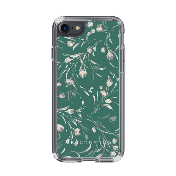 Slim Protection Case［ MERCURYDUO - BotanicalFlower - Green ］