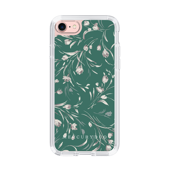 Slim Protection Case［ MERCURYDUO - BotanicalFlower - Green ］