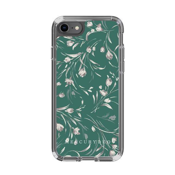 Slim Protection Case［ MERCURYDUO - BotanicalFlower - Green ］