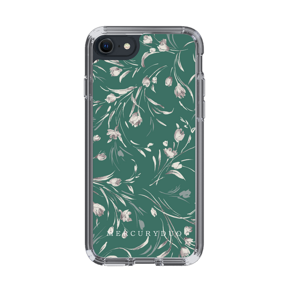 Slim Protection Case［ MERCURYDUO - BotanicalFlower - Green ］