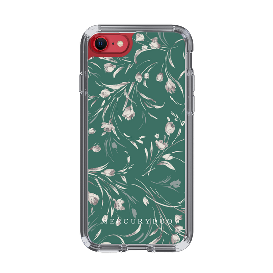 Slim Protection Case［ MERCURYDUO - BotanicalFlower - Green ］