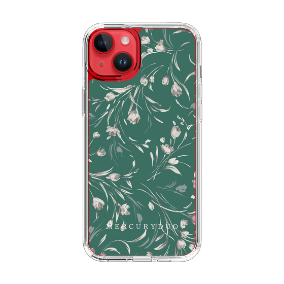 Slim Protection Case［ MERCURYDUO - BotanicalFlower - Green ］