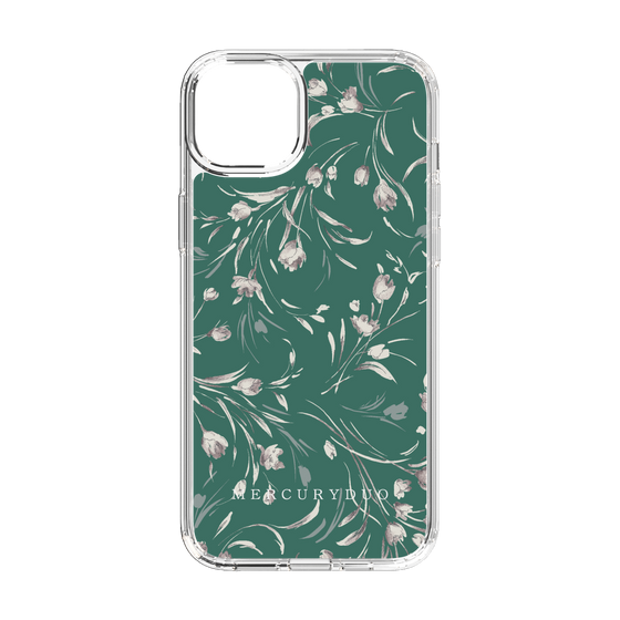 Slim Protection Case［ MERCURYDUO - BotanicalFlower - Green ］