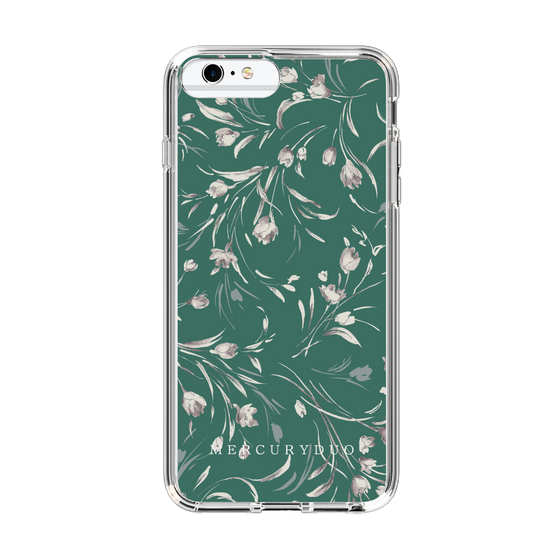 Slim Protection Case［ MERCURYDUO - BotanicalFlower - Green ］