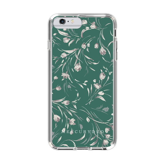 Slim Protection Case［ MERCURYDUO - BotanicalFlower - Green ］