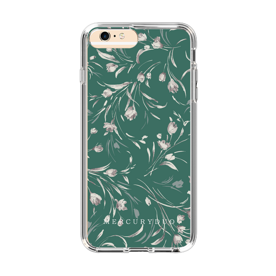 Slim Protection Case［ MERCURYDUO - BotanicalFlower - Green ］