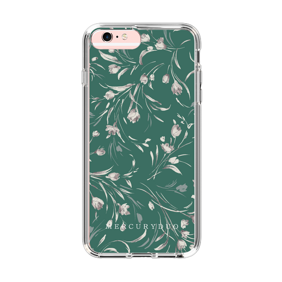 Slim Protection Case［ MERCURYDUO - BotanicalFlower - Green ］