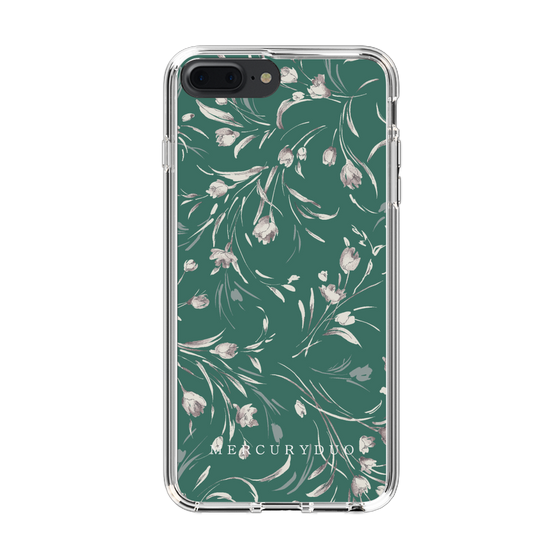 Slim Protection Case［ MERCURYDUO - BotanicalFlower - Green ］
