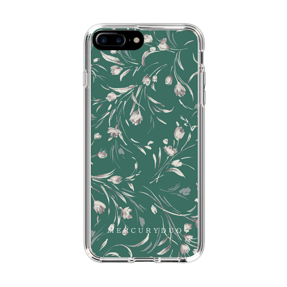 Slim Protection Case［ MERCURYDUO - BotanicalFlower - Green ］