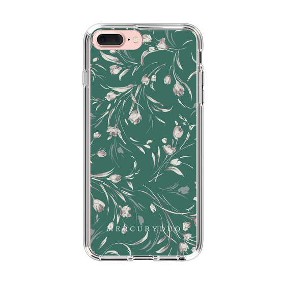Slim Protection Case［ MERCURYDUO - BotanicalFlower - Green ］
