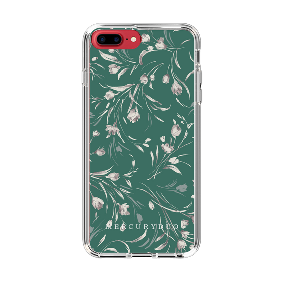 Slim Protection Case［ MERCURYDUO - BotanicalFlower - Green ］