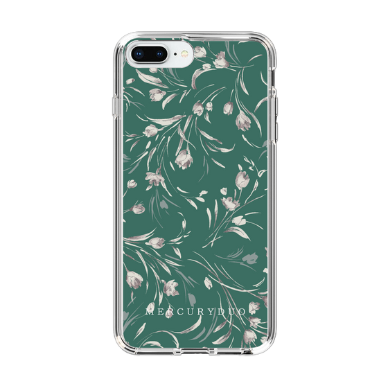 Slim Protection Case［ MERCURYDUO - BotanicalFlower - Green ］