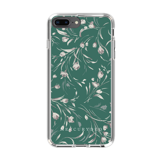 Slim Protection Case［ MERCURYDUO - BotanicalFlower - Green ］