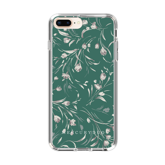 Slim Protection Case［ MERCURYDUO - BotanicalFlower - Green ］