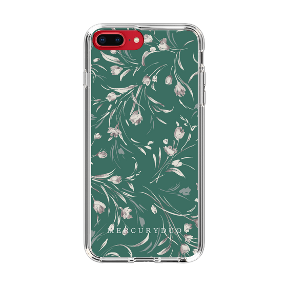 Slim Protection Case［ MERCURYDUO - BotanicalFlower - Green ］