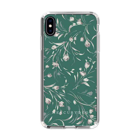 Slim Protection Case［ MERCURYDUO - BotanicalFlower - Green ］