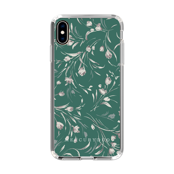 Slim Protection Case［ MERCURYDUO - BotanicalFlower - Green ］