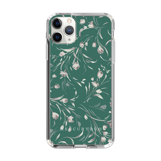 Slim Protection Case［ MERCURYDUO - BotanicalFlower - Green ］