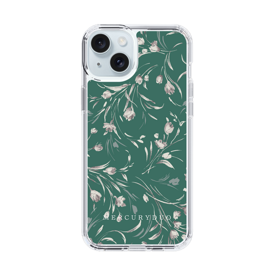 Slim Protection Case［ MERCURYDUO - BotanicalFlower - Green ］