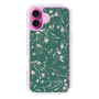 Slim Protection Case［ MERCURYDUO - BotanicalFlower - Green ］