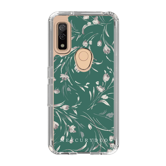 Slim Protection Case［ MERCURYDUO - BotanicalFlower - Green ］