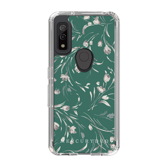 Slim Protection Case［ MERCURYDUO - BotanicalFlower - Green ］