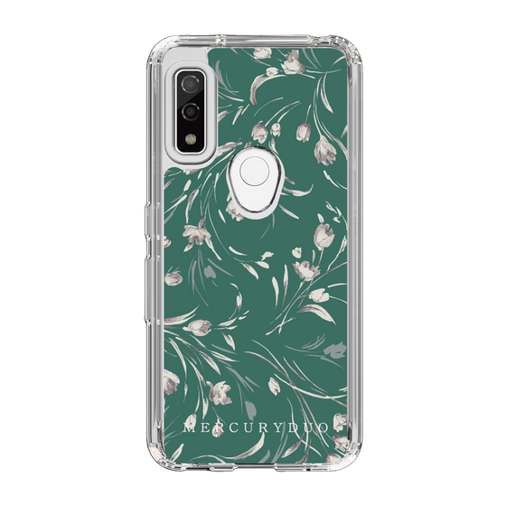 Slim Protection Case［ MERCURYDUO - BotanicalFlower - Green ］