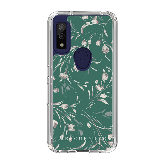 Slim Protection Case［ MERCURYDUO - BotanicalFlower - Green ］