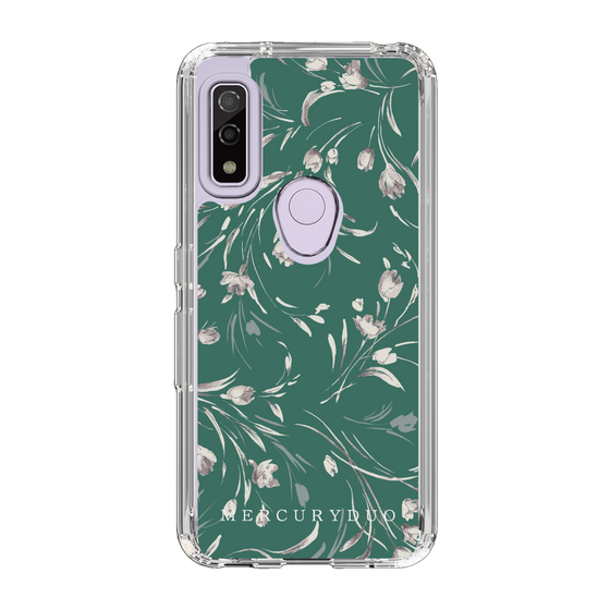 Slim Protection Case［ MERCURYDUO - BotanicalFlower - Green ］
