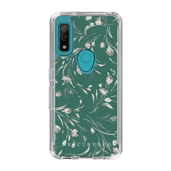 Slim Protection Case［ MERCURYDUO - BotanicalFlower - Green ］