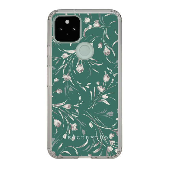 Slim Protection Case［ MERCURYDUO - BotanicalFlower - Green ］