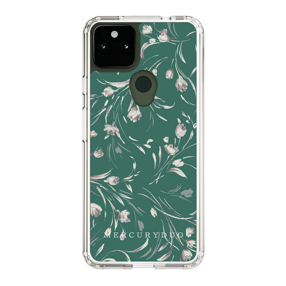 Slim Protection Case［ MERCURYDUO - BotanicalFlower - Green ］