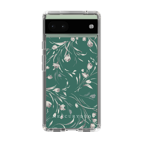 Slim Protection Case［ MERCURYDUO - BotanicalFlower - Green ］